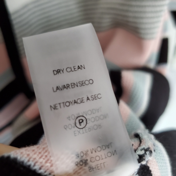 NEW Calvin Klein Stripe / Colorblock Midi Cardigan - Picture 7 of 9